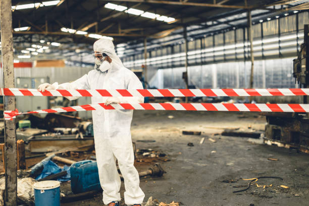 Professional Drug Lab Cleanup technician working in West Roxbury, MA
